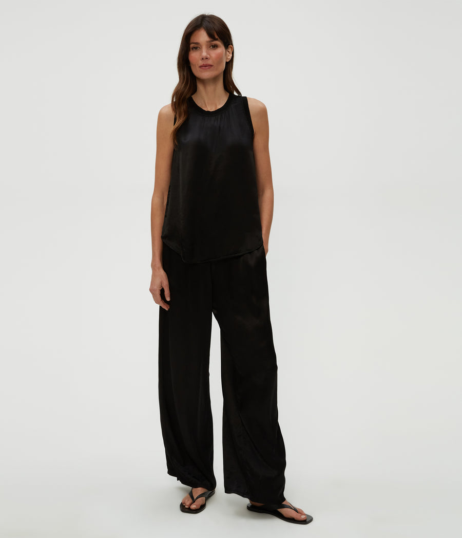 Petite Cyrus Pant in Black  Full Body View #BLACK