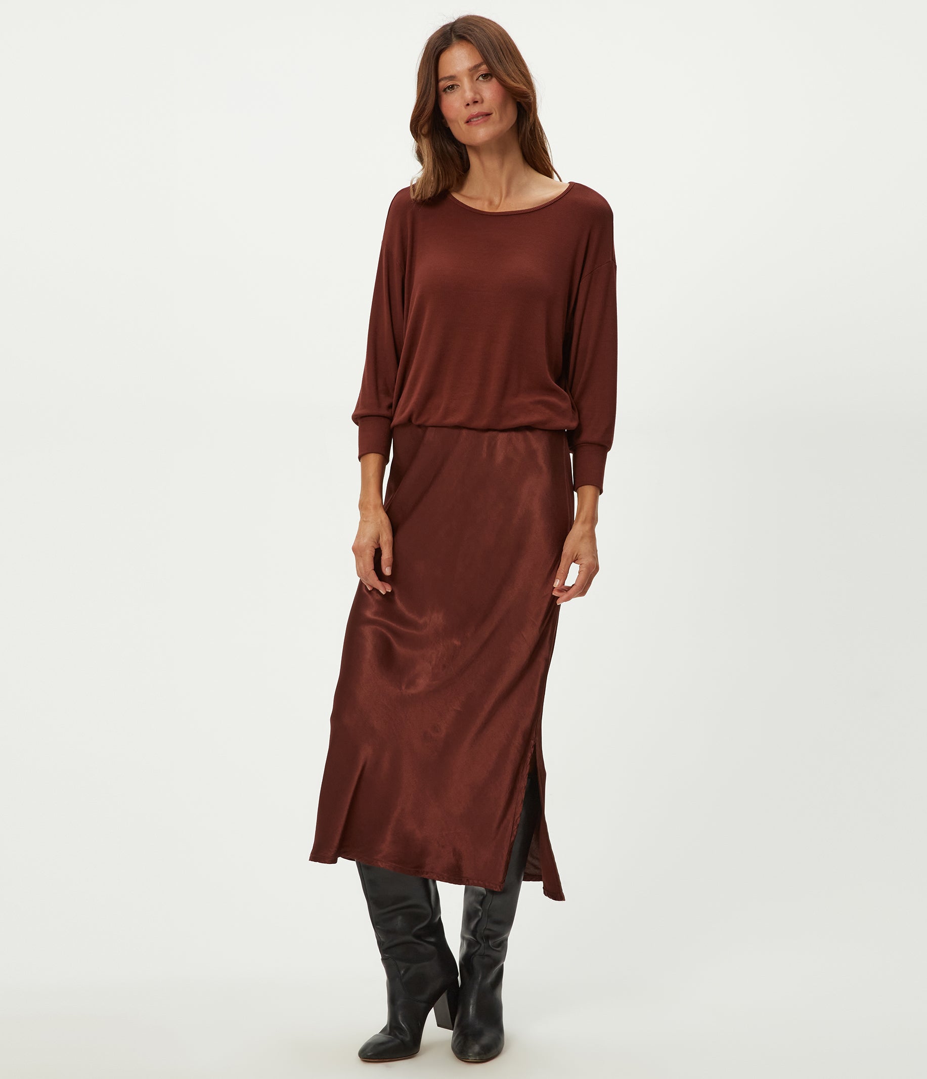 ワンピース Nadia check long dress andmary Nadia check long dress