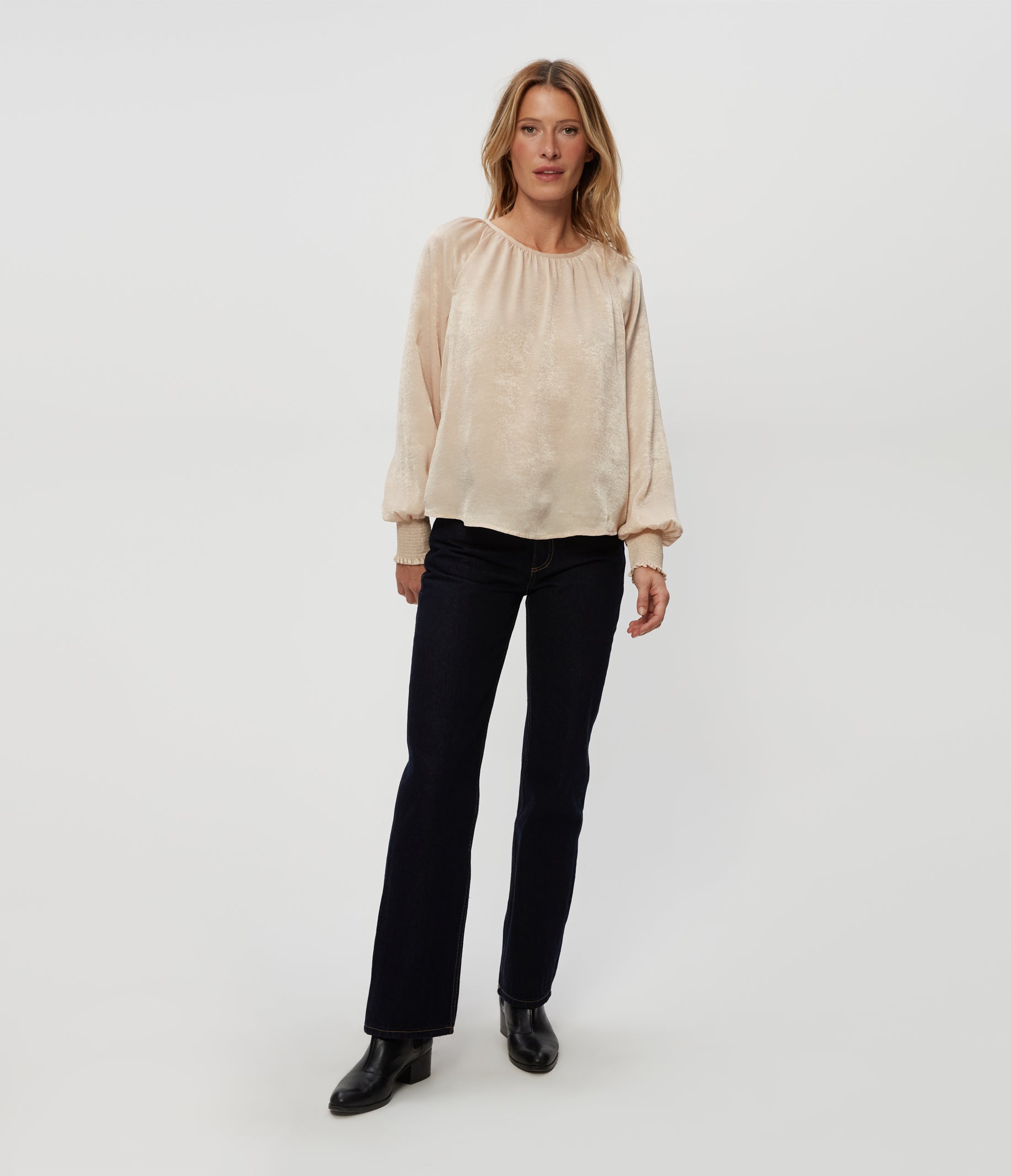 hammered satin top