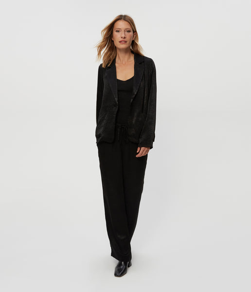 Sanji Hammered Satin Drawstring Pant