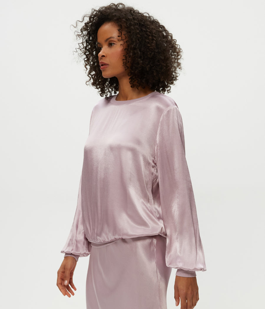 Ariel Sweatshirt in Sachet Purple Side View #SACHET
