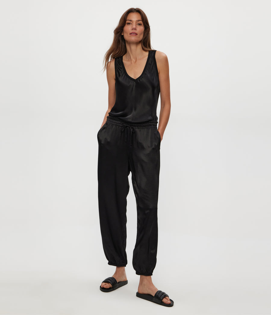 PIXIE JOGGER in Black  Full Body View #BLACK