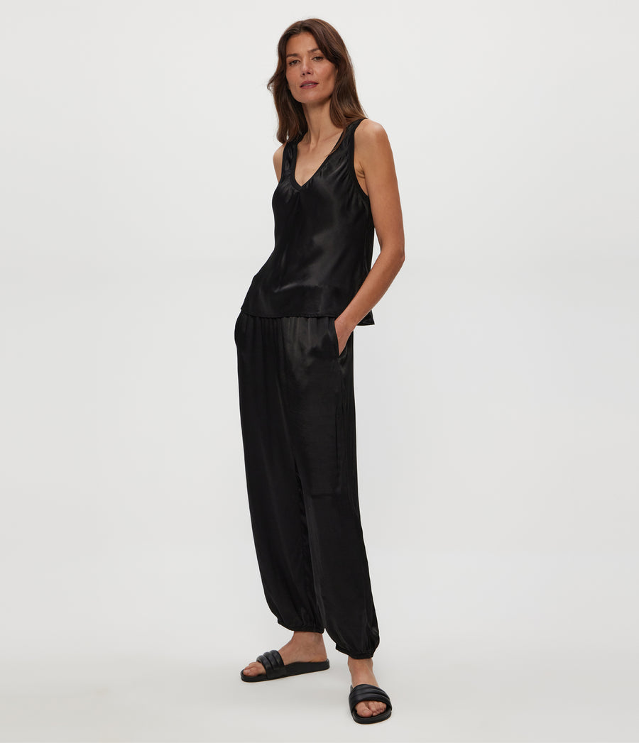 PIXIE JOGGER in Black  Side View #BLACK