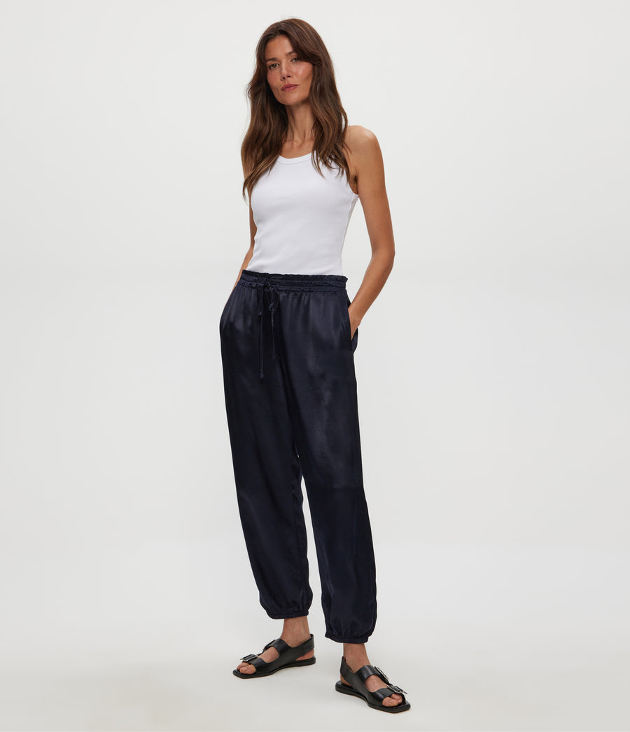 PIXIE JOGGER in Nocturnal Blue Close Up View #NOCTURNAL