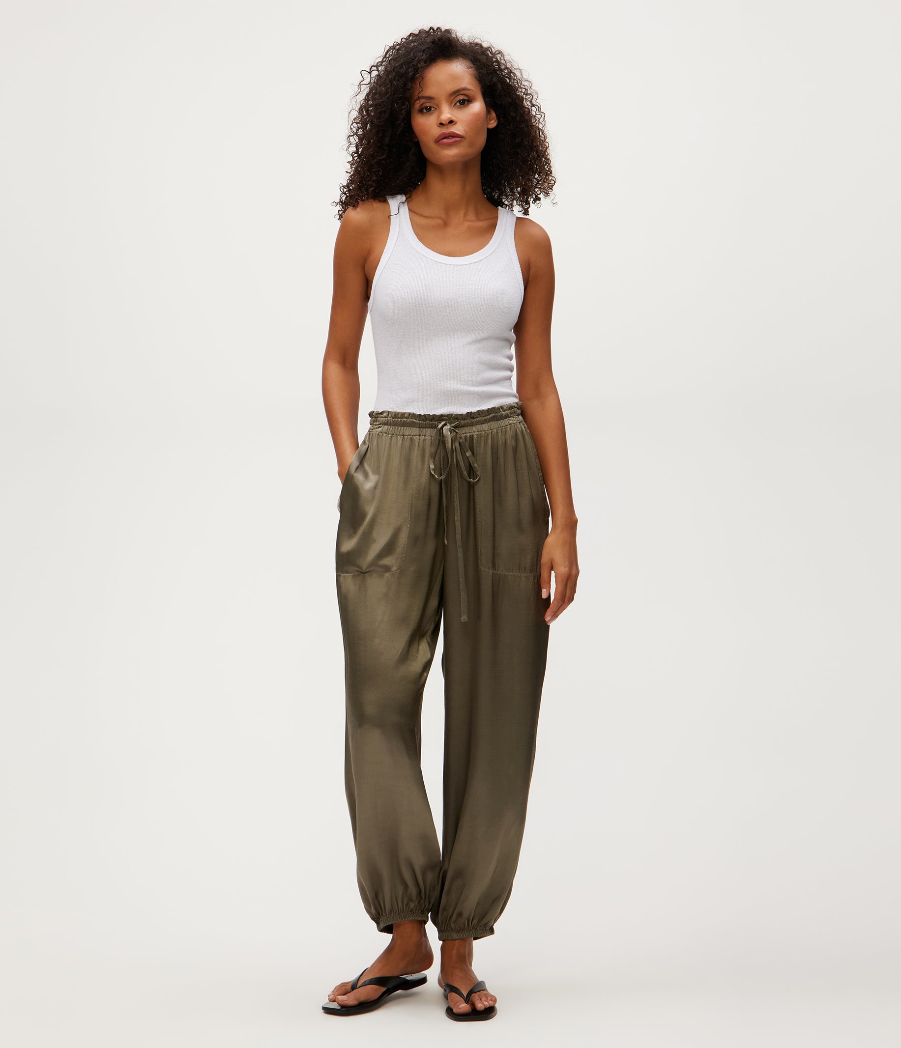 Pixie Satin Jogger