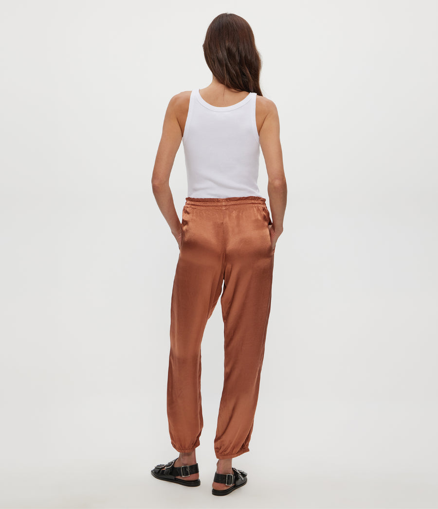 PIXIE JOGGER in TERRA Orange Back View #TERRA