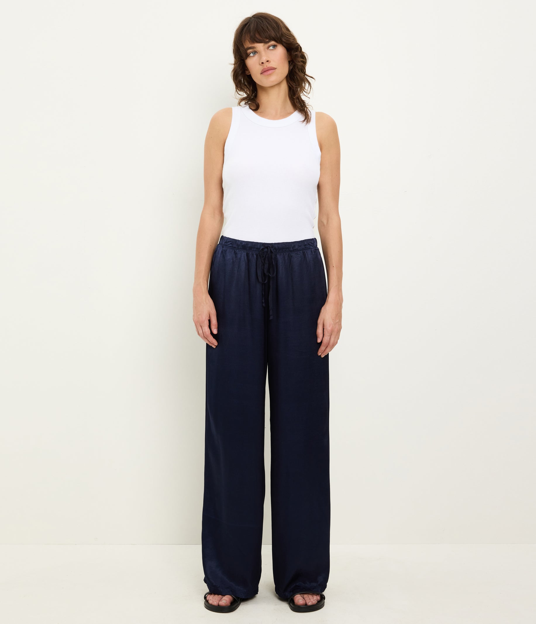 Jacqueline Satin Drawstring Pant