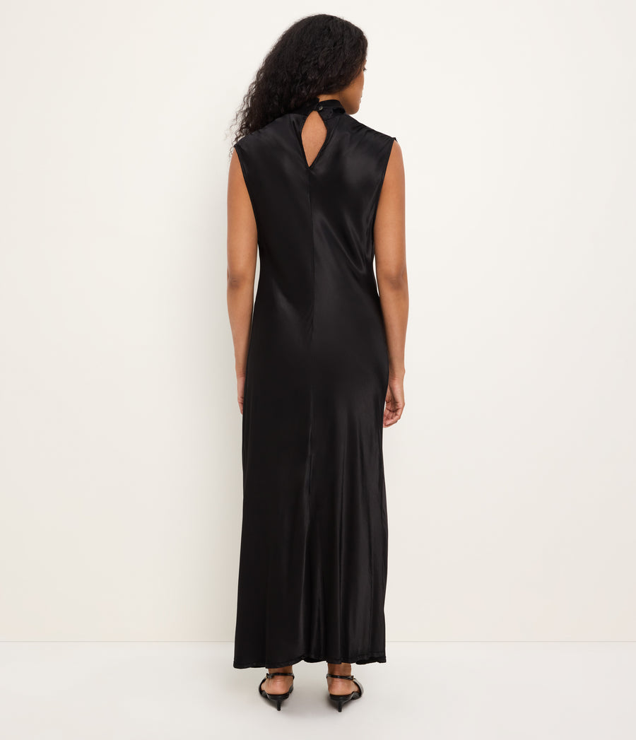 Astra Bias Mock Neck Dress