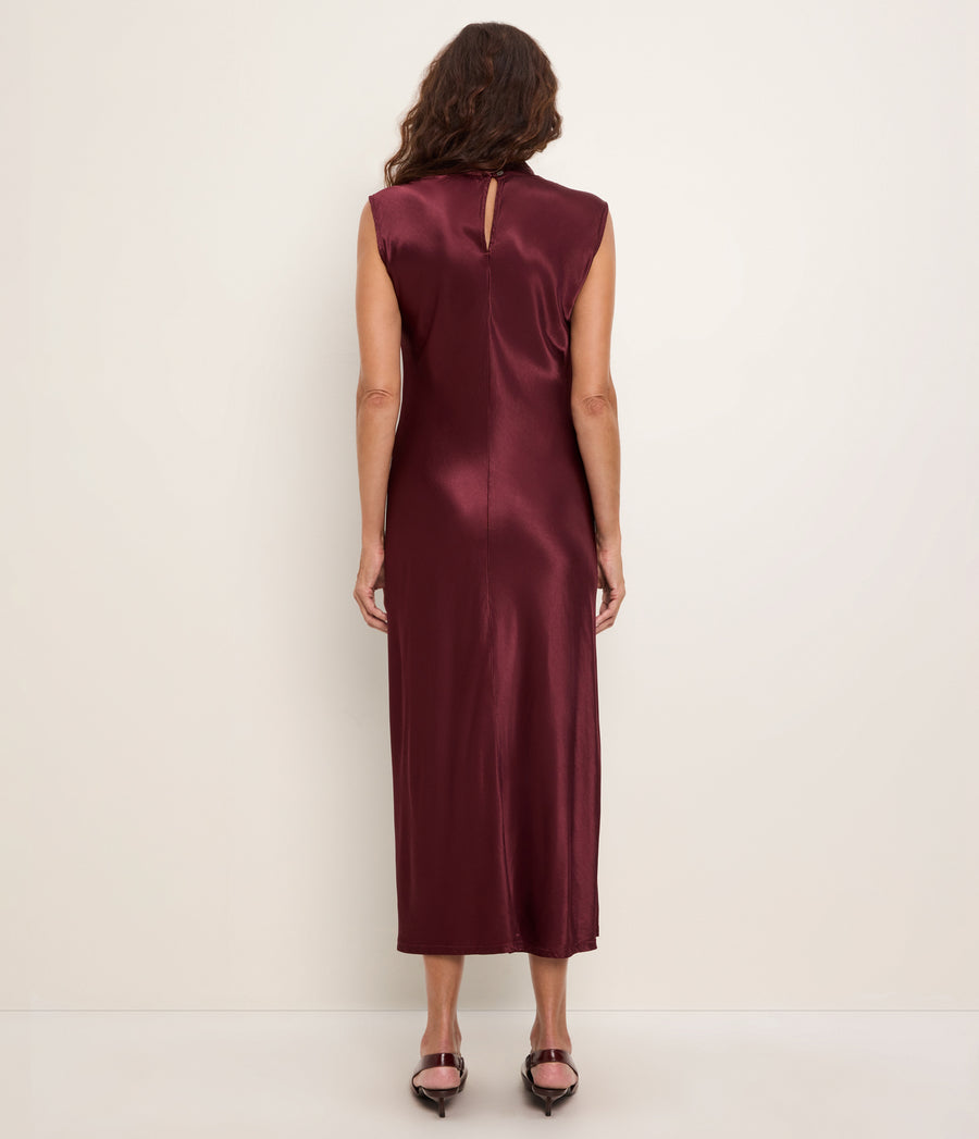 Astra Bias Mock Neck Dress