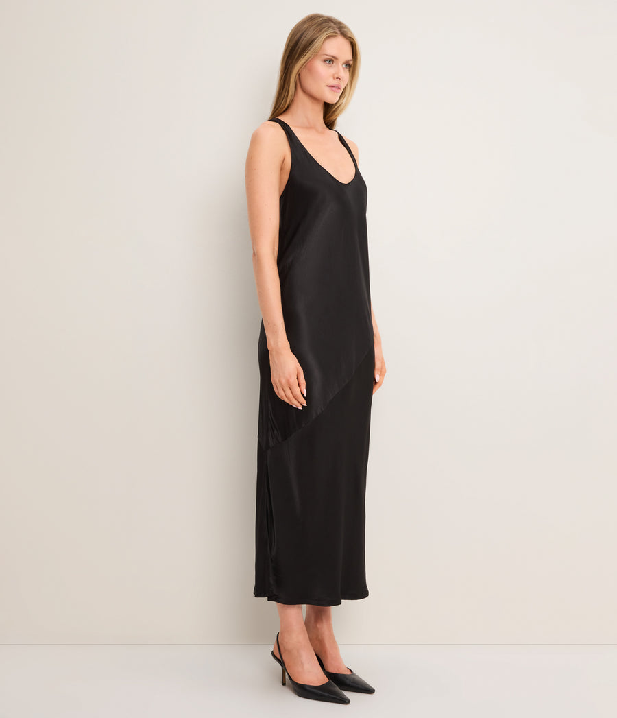 Ivana Satin Column Dress