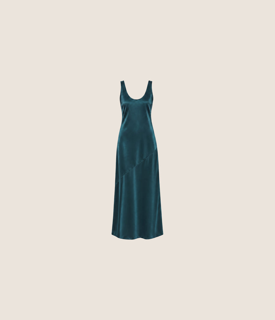 Ivana Satin Column Dress