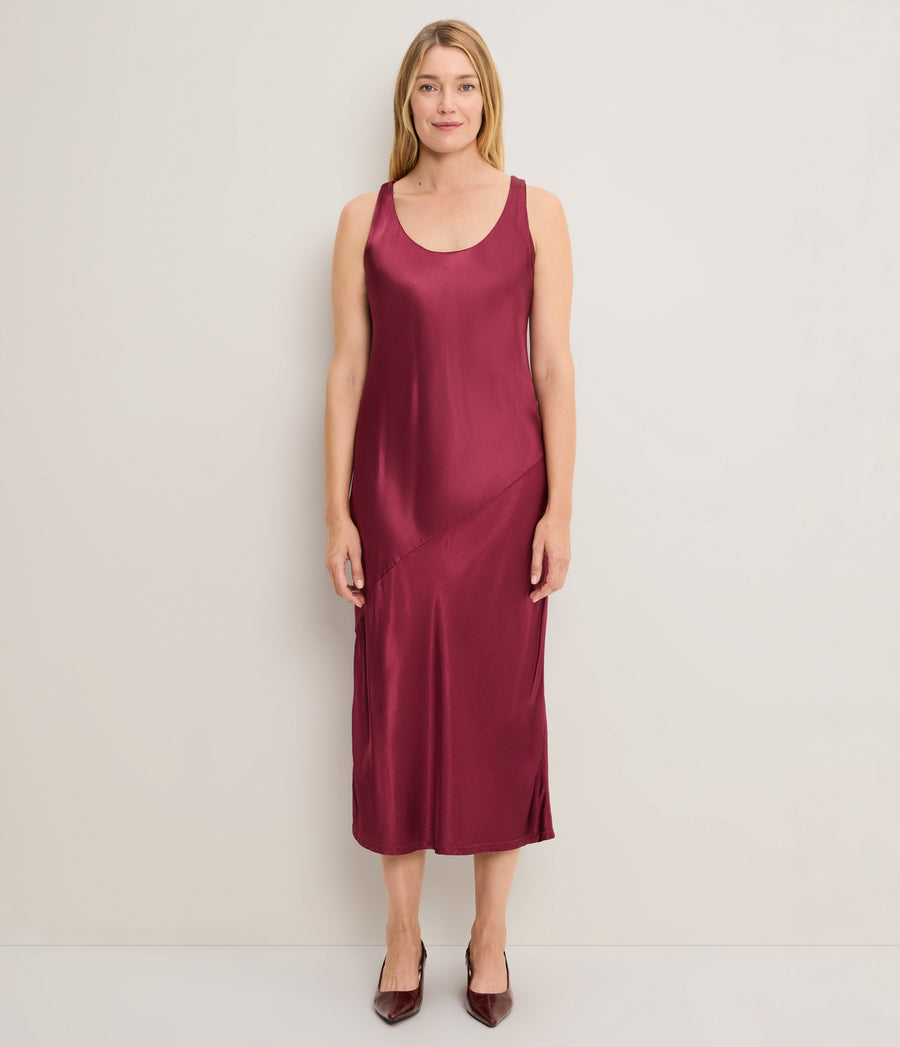 Ivana Satin Column Dress