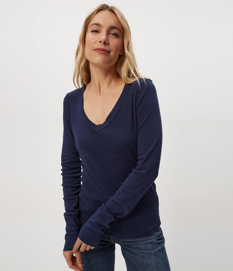 Molly Supima V-Neck Tee