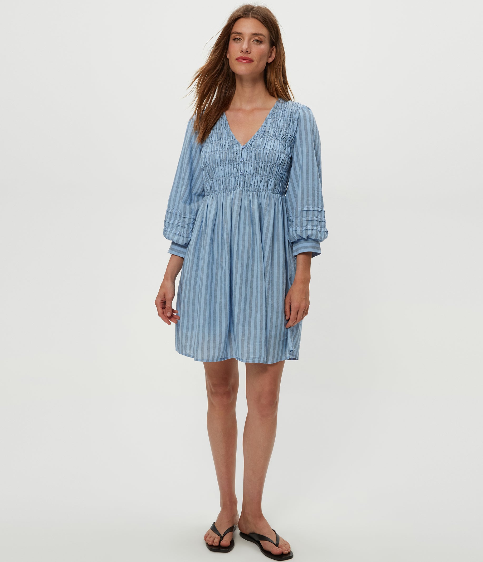 ☆Striped Mikado Silk Bandeau Mini Dress/KIMHEKIM☆ bkk22428_mono_xl?$