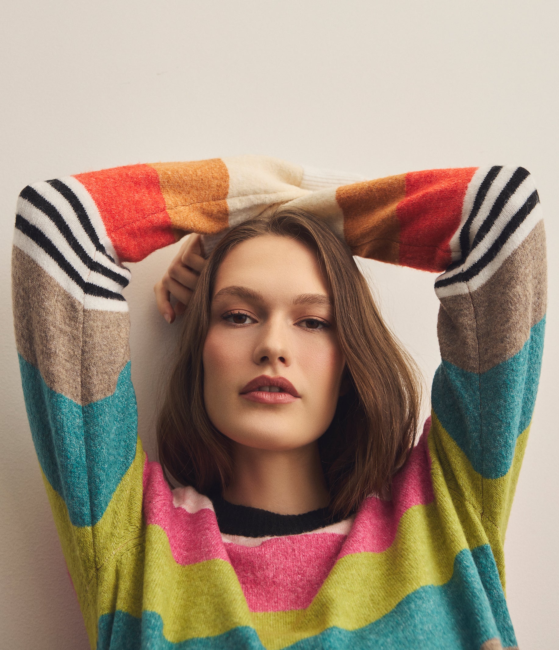 激レア　イッセイミヤケ　STRIPED RAIN HIGH NECK TOPS 激レア イッセイミヤケ STRIPED RAIN HIGH NECK TOPS Metallic Stripe