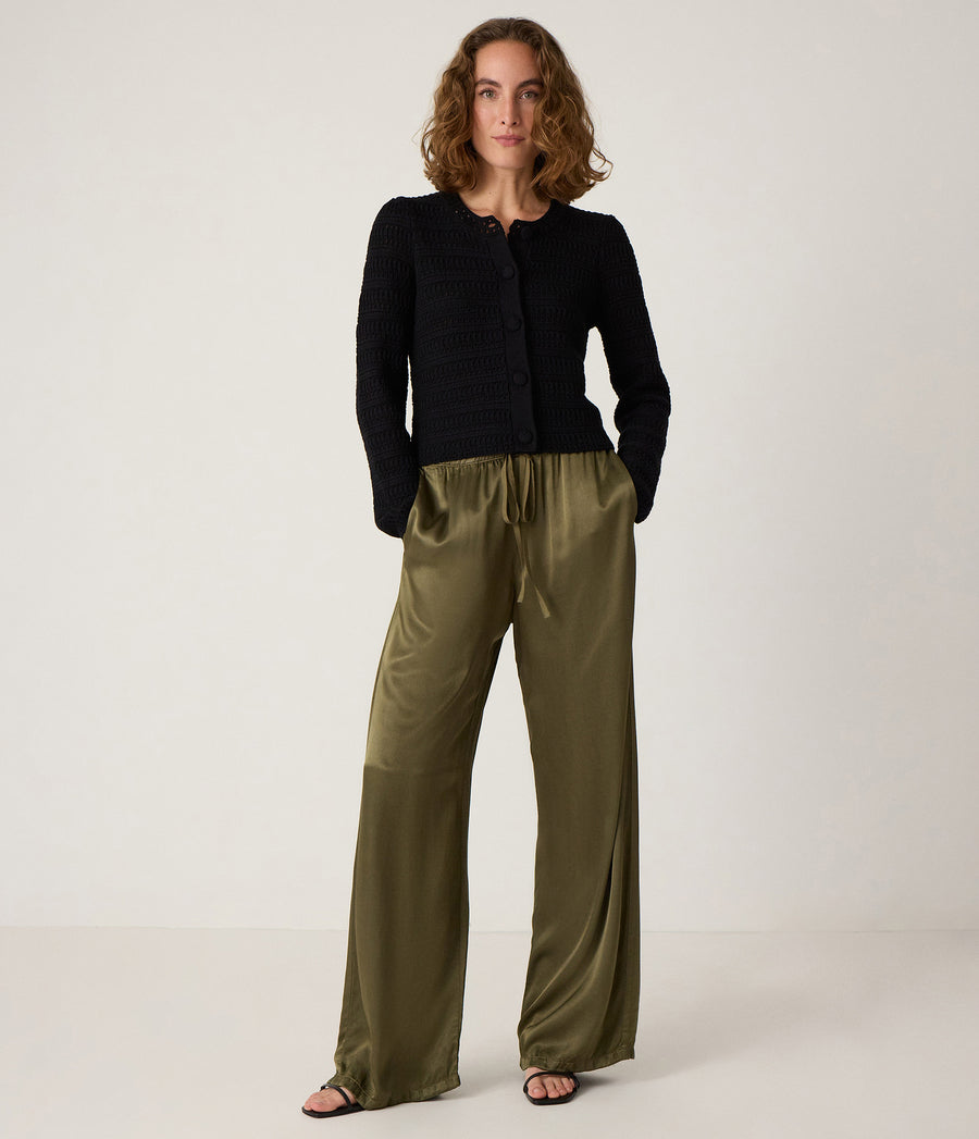 Jacqueline Satin Drawstring Pant #MAIN