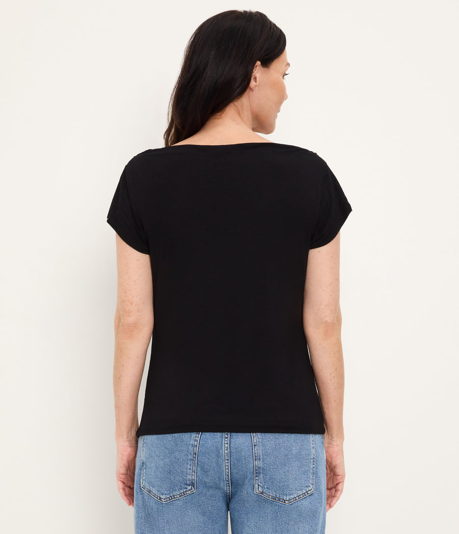 Desiree Cowl Neck Top BLACK / XL #BLACK
