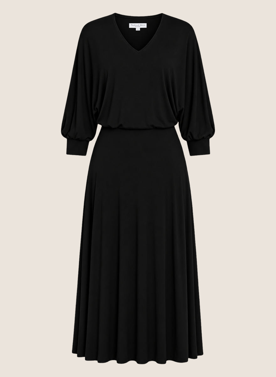 Samantha V-Neck Midi Dress
