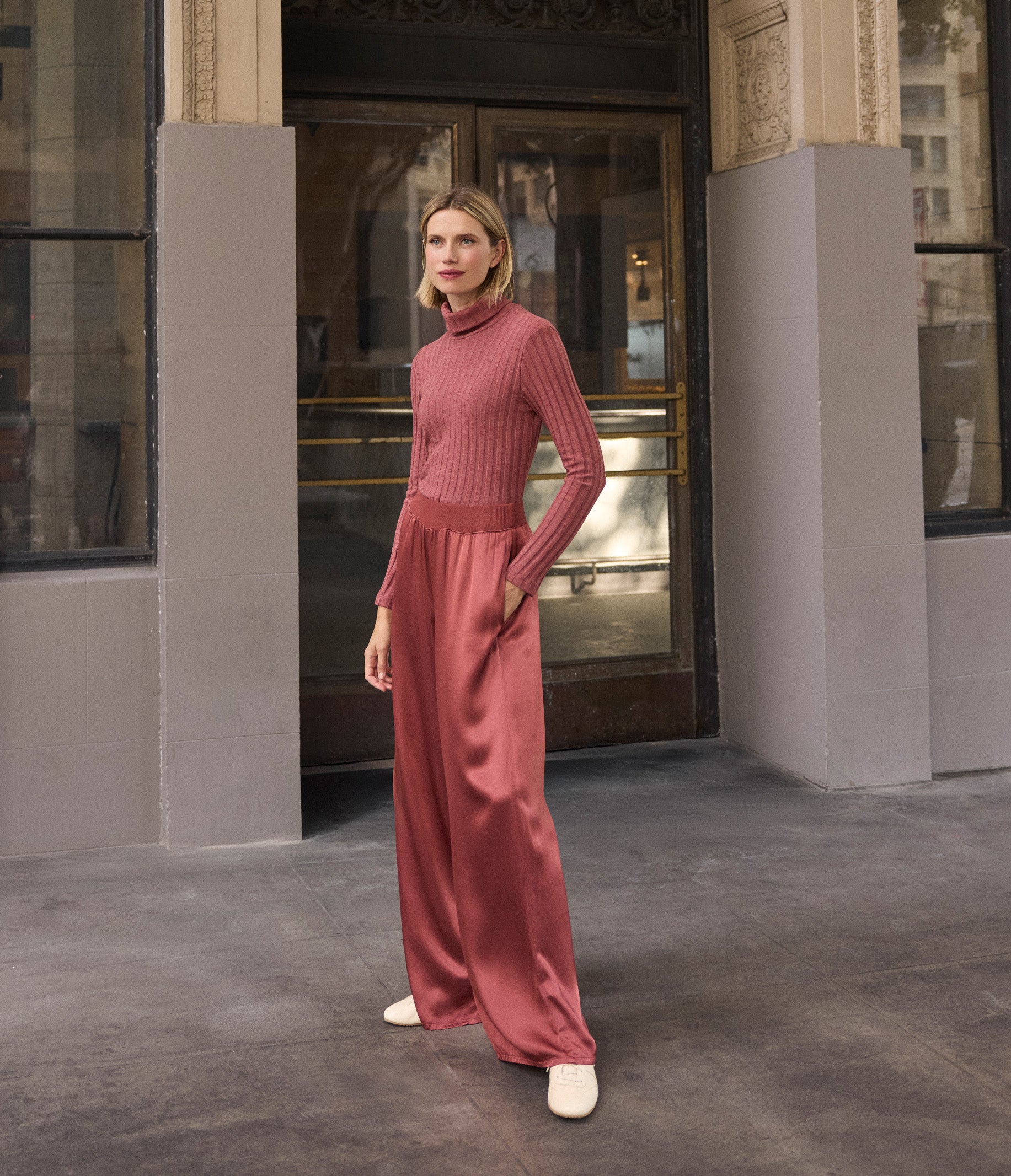 スカート MIELI INVARIANT Tulle Layer Pleat Pants Cyrus Satin Pant