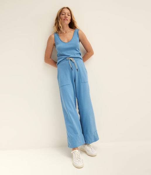 スキー STREULE JUST ADJUST PANT STRAIGHT LEG SEERSUCKER PANTS - Blue | ZARA United States