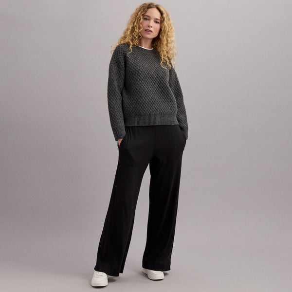 (取寄) マイケル スターズ レディース ジョーンズ ワイド レッグ パンツ Michael Stars women Jones Wide Leg Pants Heather Grey MS_Winter25_Look_27_007_25-05-