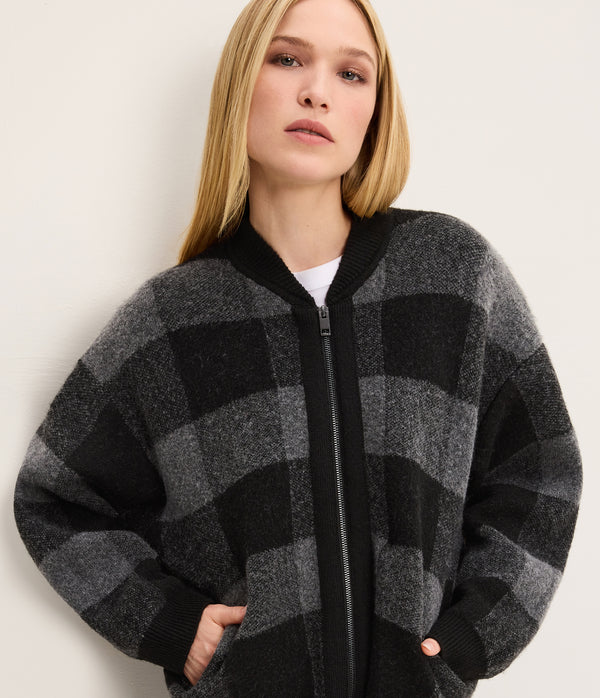 Landon Knit Bomber Jacket