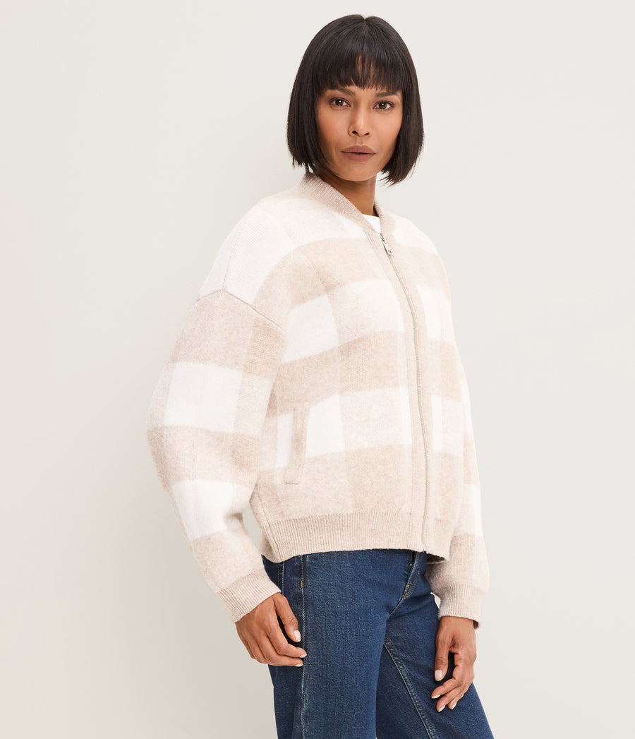 Landon Knit Bomber Jacket