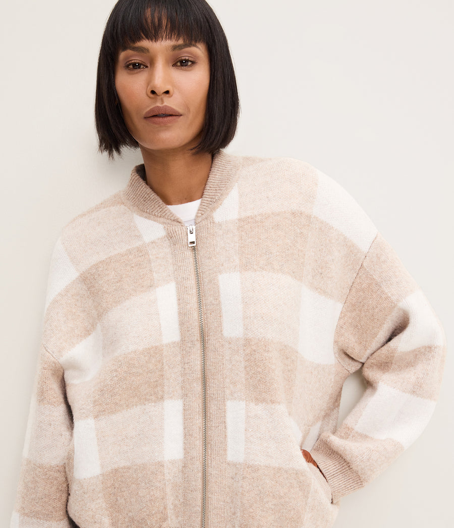 Landon Knit Bomber Jacket