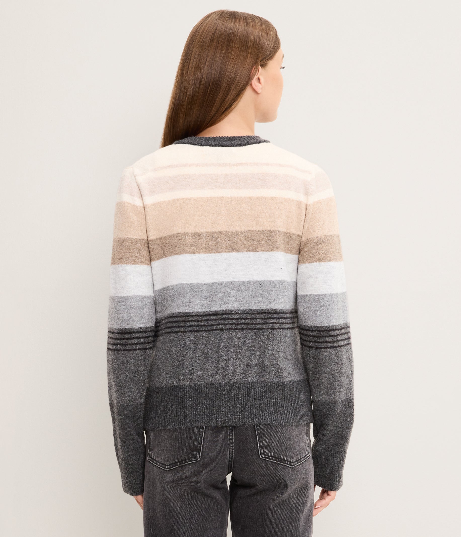 Irene Striped Knit Cardigan