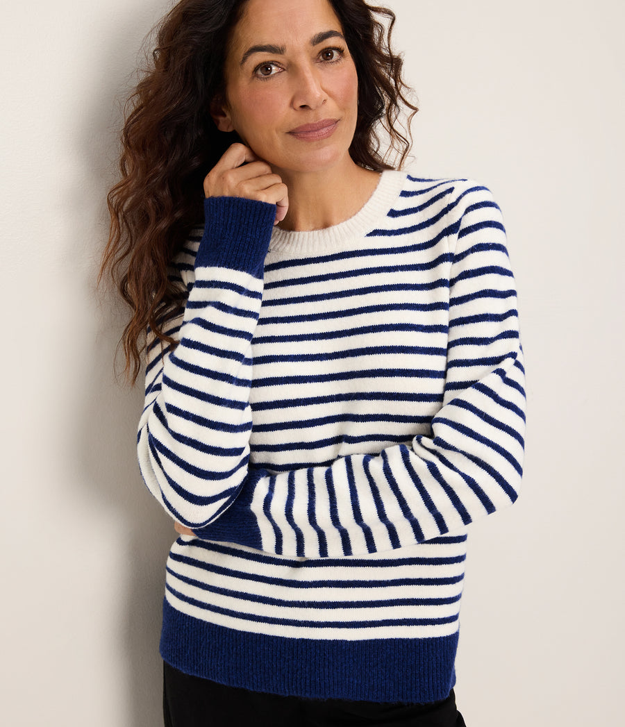 Morgan Crew Neck Long Sleeve Pullover
