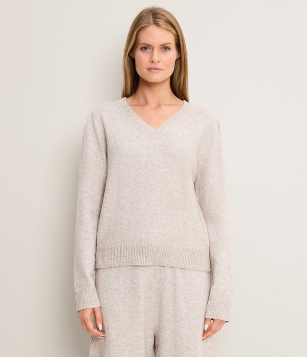 Mandy Knit V-Neck Pullover
