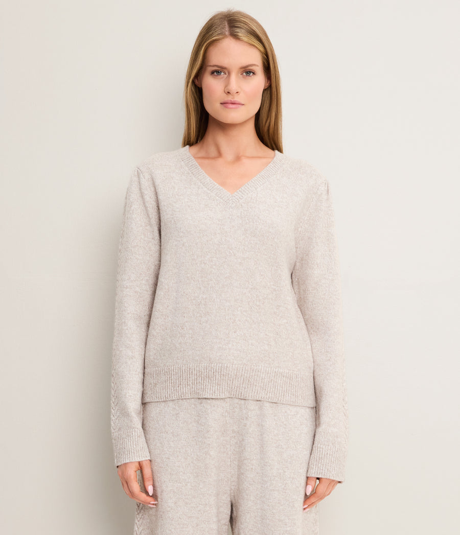 Mandy Knit V-Neck Pullover