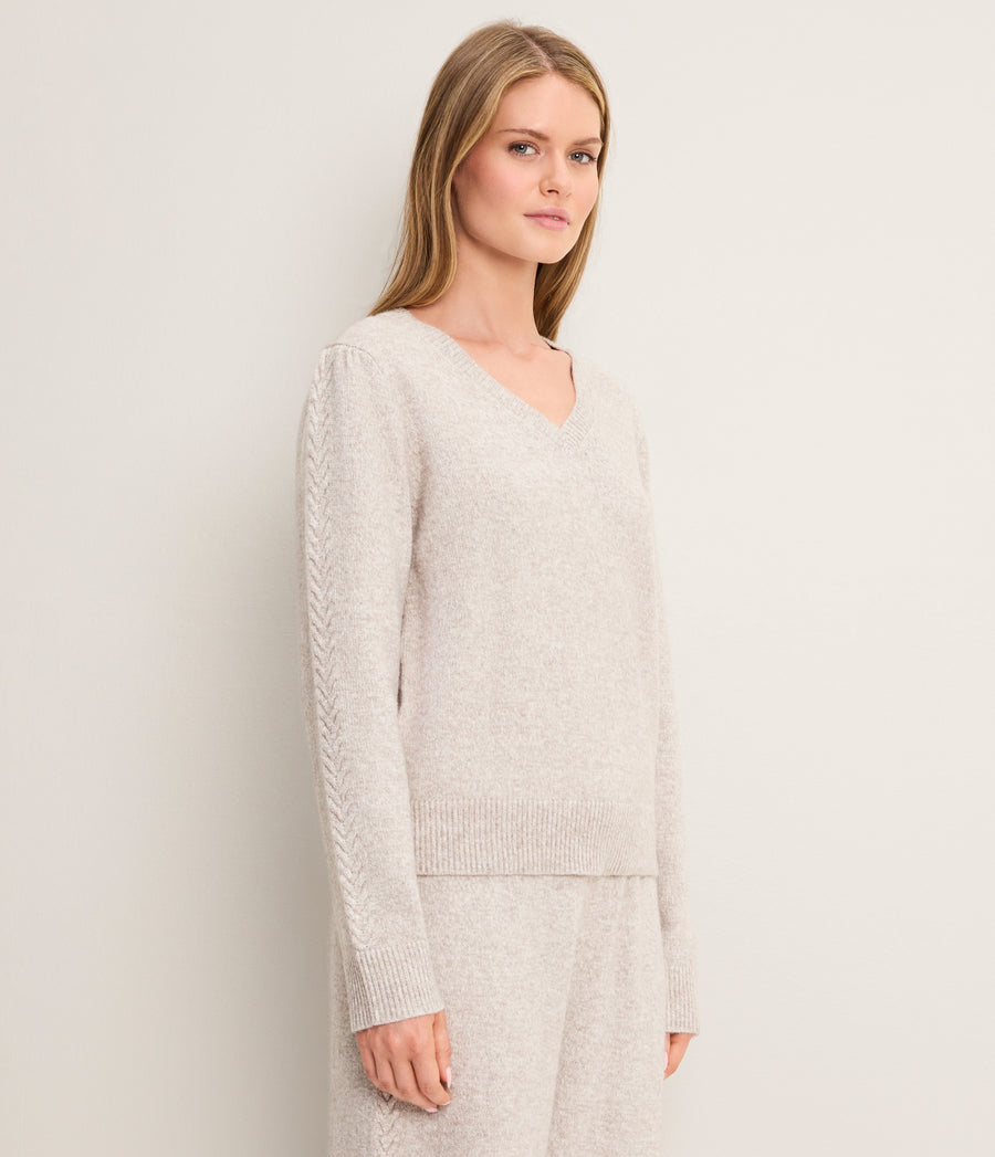 Mandy Knit V-Neck Pullover