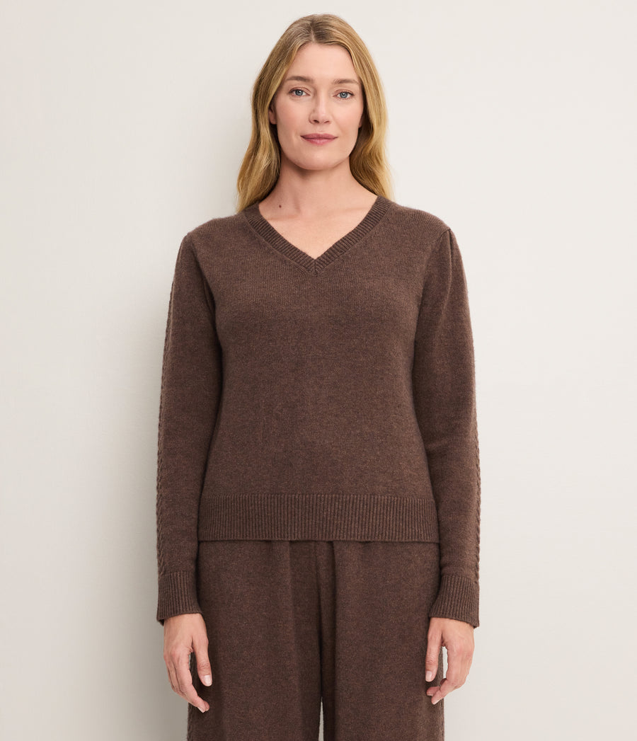 Mandy Knit V-Neck Pullover