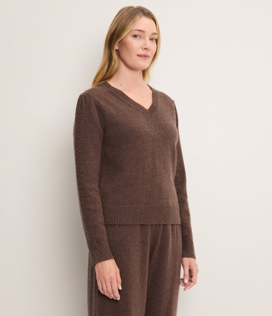 Mandy Knit V-Neck Pullover