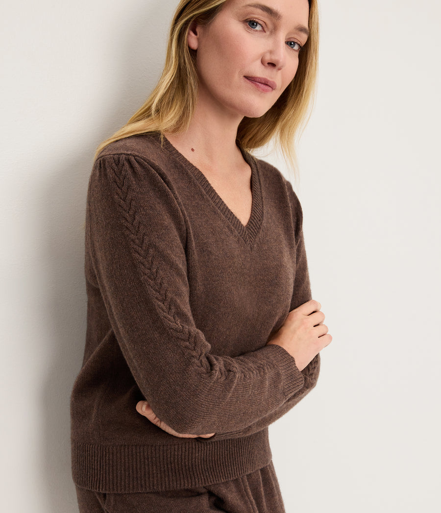 Mandy Knit V-Neck Pullover