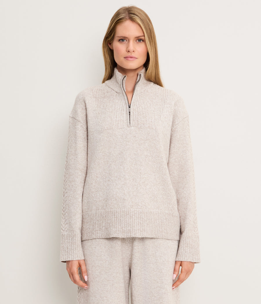 Raylee Knit Half-Zip Pullover
