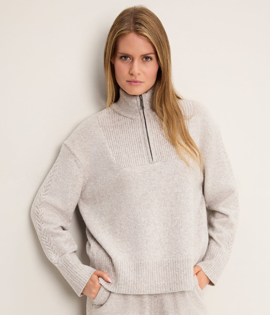 Raylee Knit Half-Zip Pullover