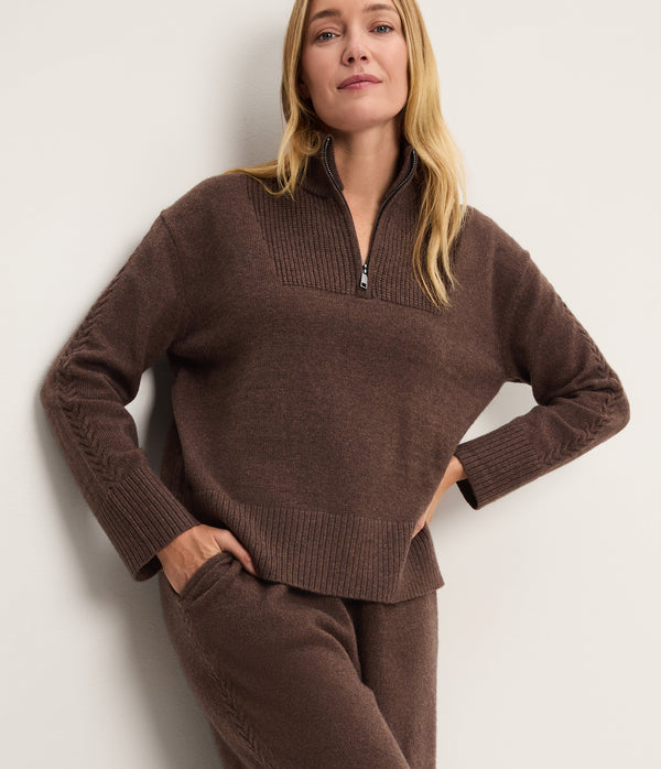 Raylee Knit Half-Zip Pullover