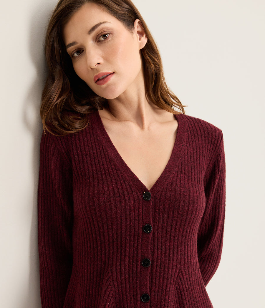 Belle V-Neck Femme Cardigan