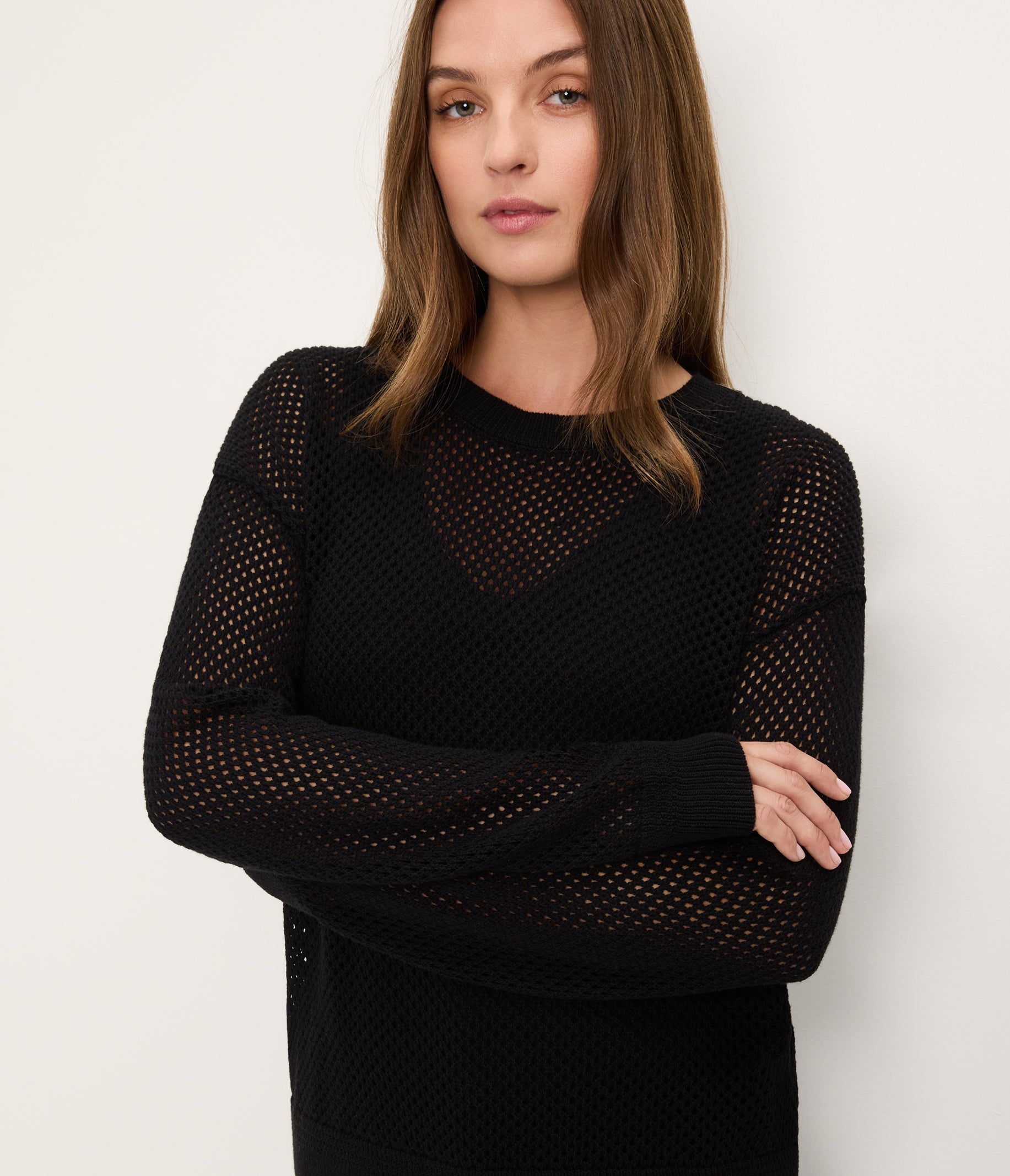 Sara Mesh Stitch Pullover