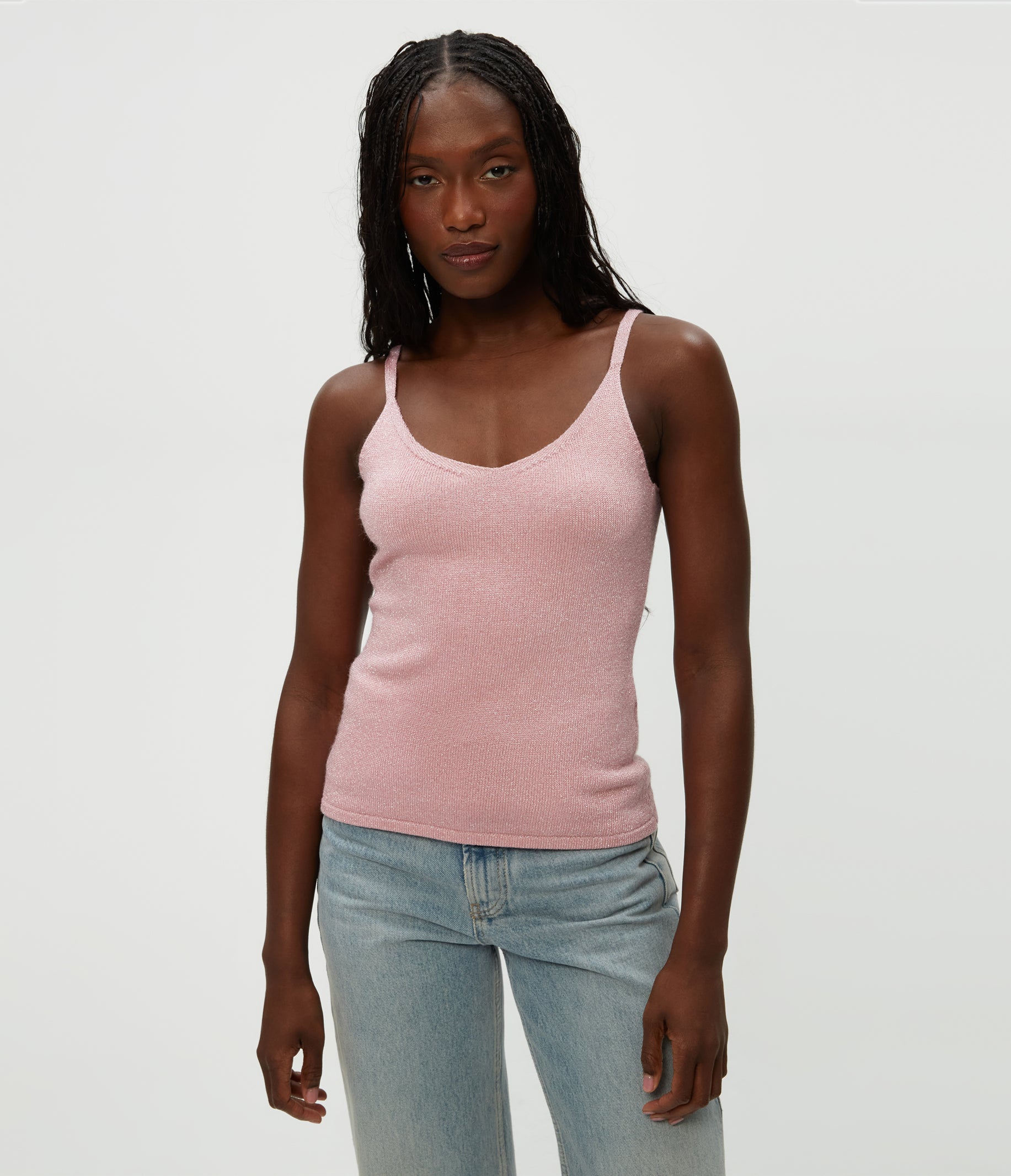 Lori Ribbed V-Neck Dress
