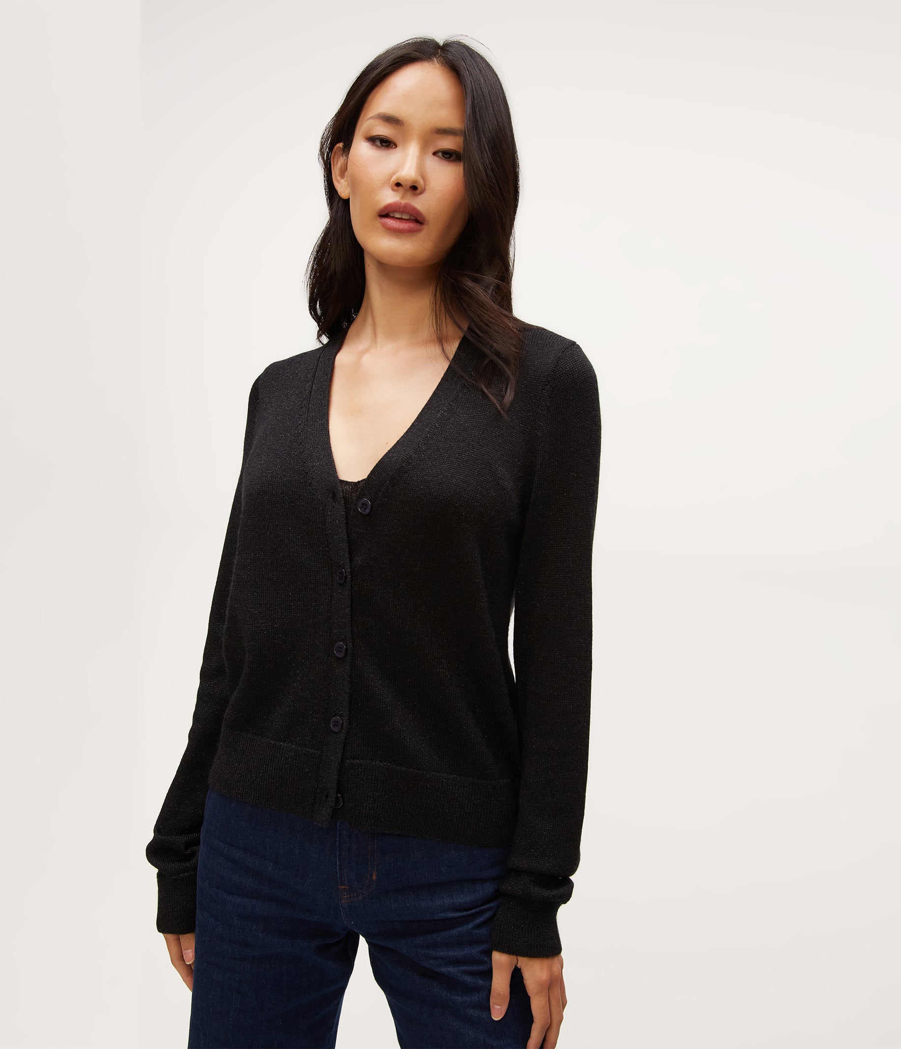 Ruiz Metallic Cardigan