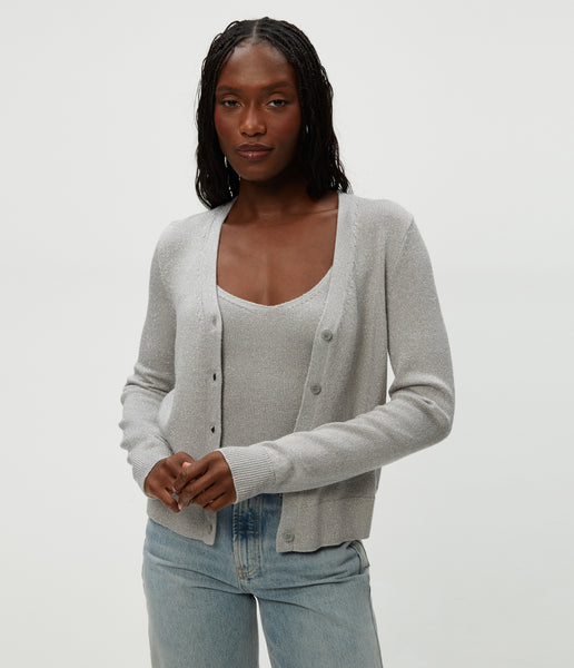 Ruiz Metallic Cardigan