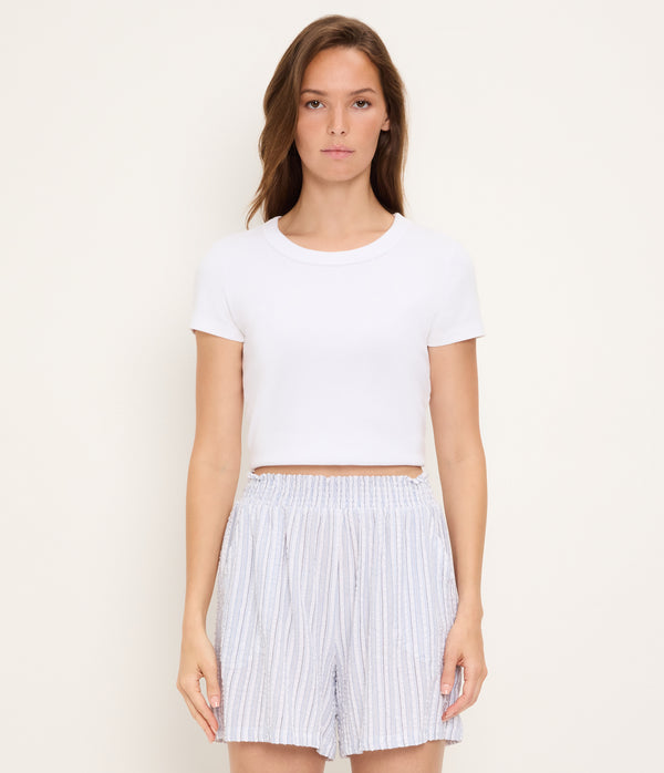 Nadya Striped Short INDIGO STRIPE / XL #INDIGO STRIPE
