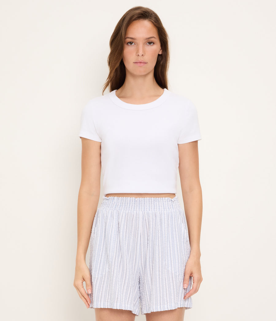Nadya Striped Short INDIGO STRIPE / XL #INDIGO STRIPE