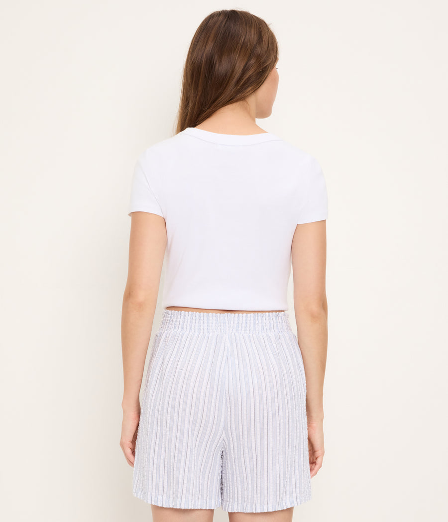 Nadya Striped Short INDIGO STRIPE / XL #INDIGO STRIPE