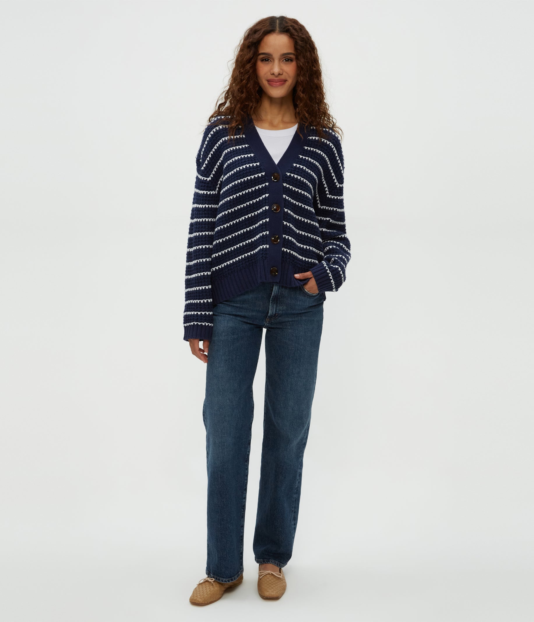 Dodi Striped Cardigan
