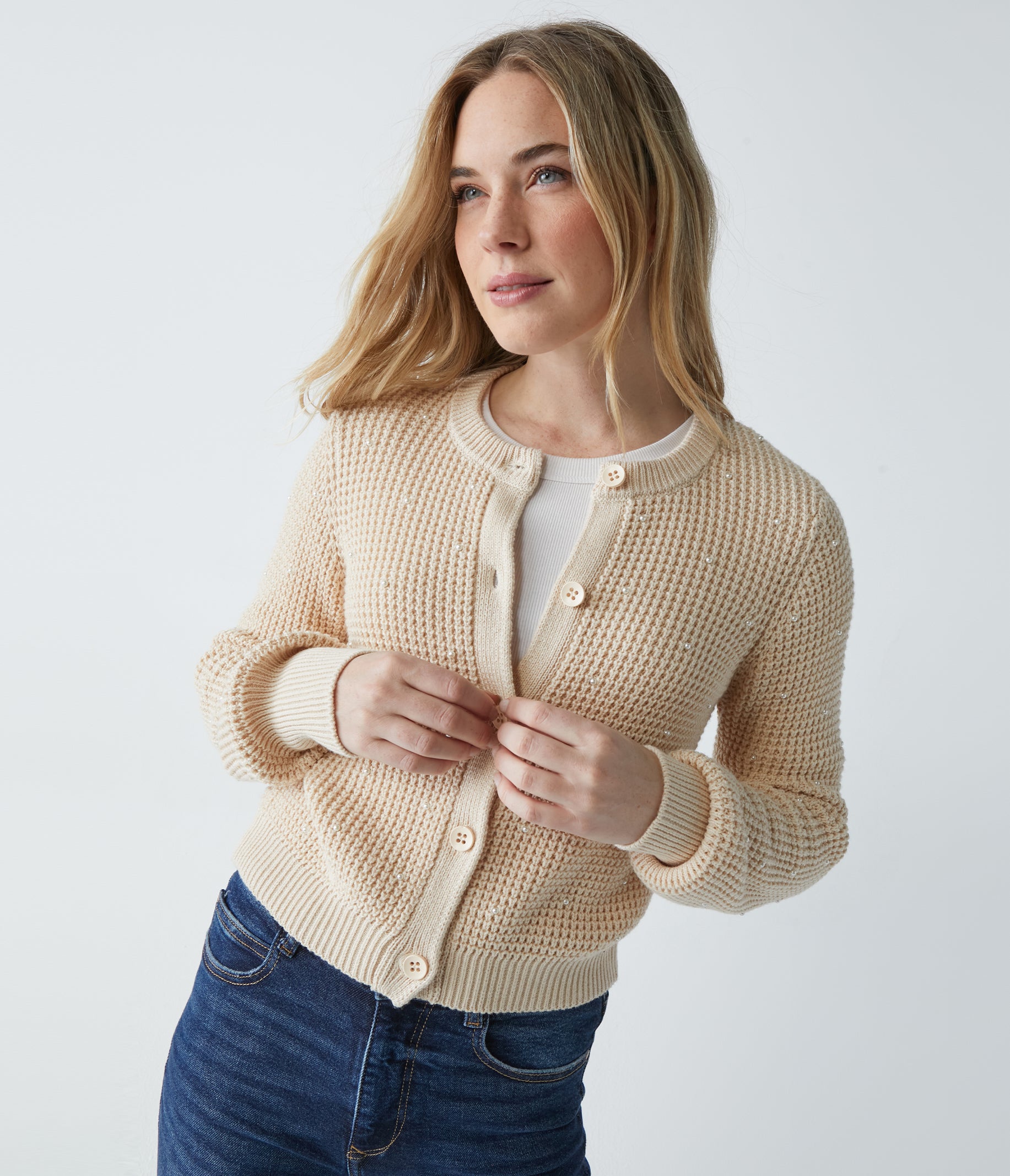 Pearl cardigan clearance