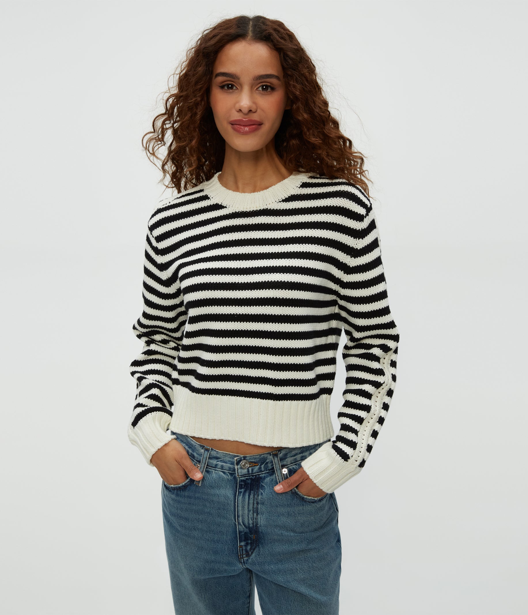 Merle Striped Crewneck Sweater